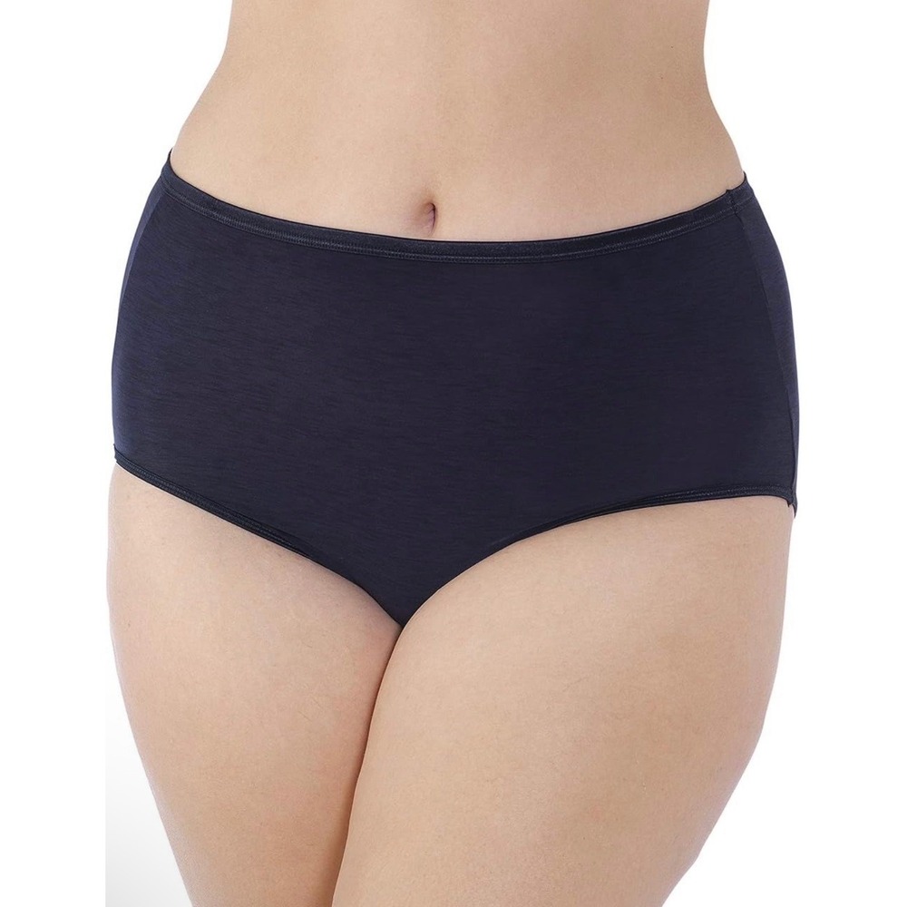 NIB Vanity‎ Fair Illumination Brief Panties Midnight Black Plus Size 5XL/12